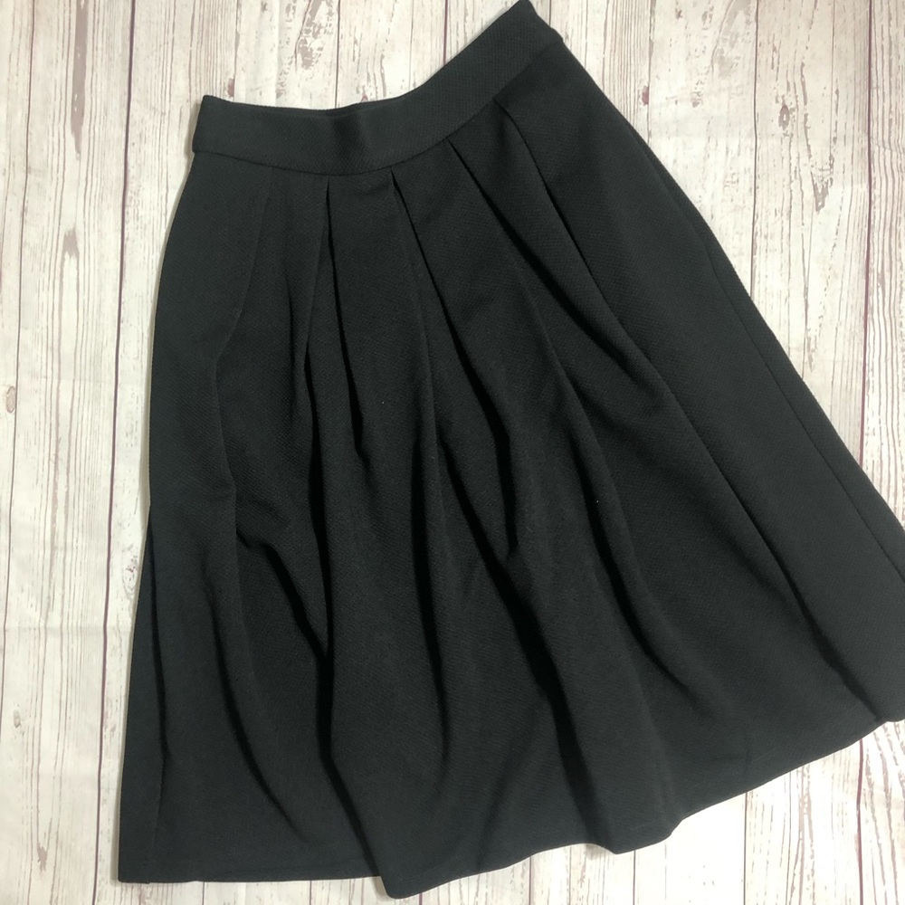 Wayf a-line black skirt